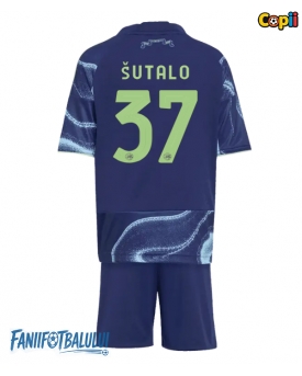 Ajax Josip Sutalo #37 Echipament de Fotbal Replică 2025-26 Copii Deplasare (+ Șorturi)